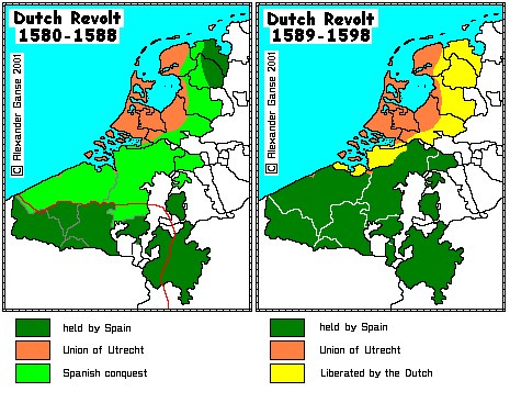 Map of Dutch Revolt