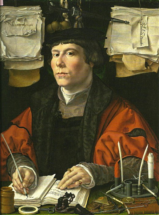 Portrait of a merchant by Jan Gossaert van Mabuse